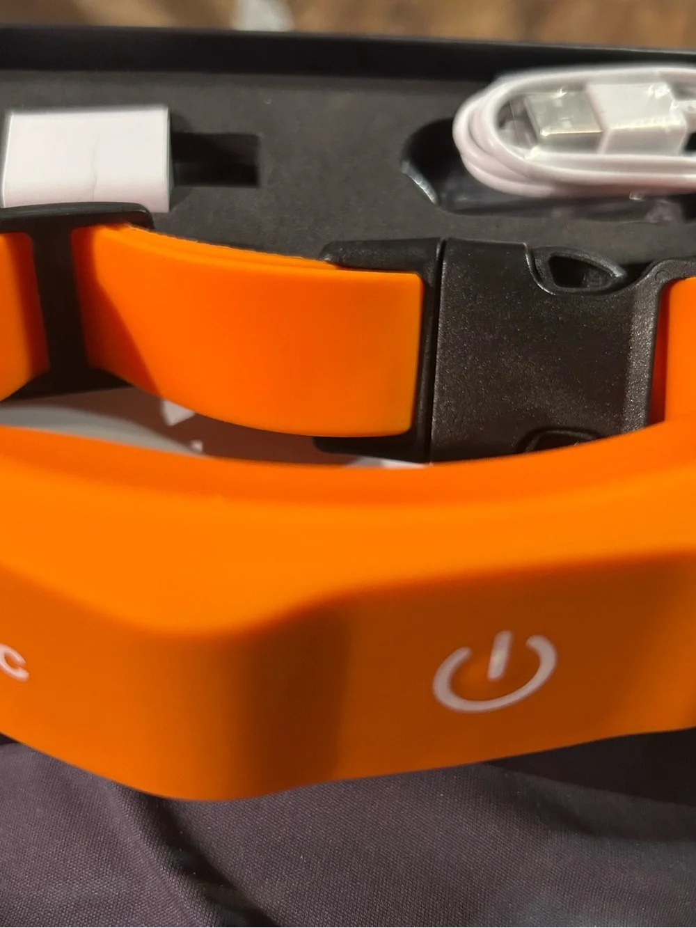 Orange Silicone Power Band Bracelet